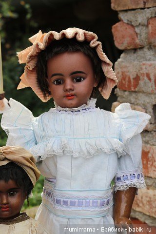 Антикварные куклы мулаточки, малышка Denamur и SH 1009
