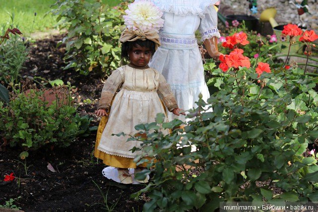 Антикварные куклы мулаточки, малышка Denamur и SH 1009