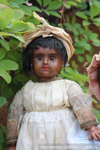 Антикварные куклы мулаточки, малышка Denamur и SH 1009