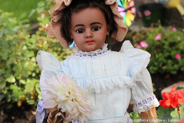 Антикварные куклы мулаточки, малышка Denamur и SH 1009 (фото 8)