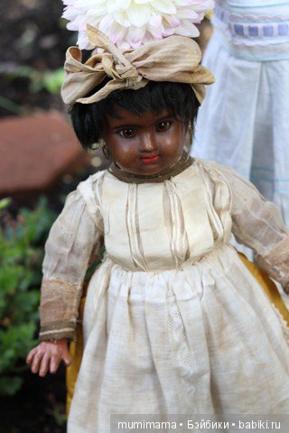 Антикварные куклы мулаточки, малышка Denamur и SH 1009