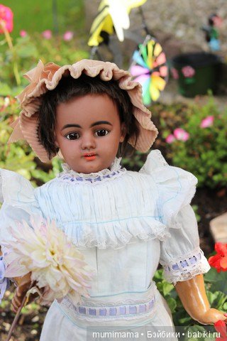 Антикварные куклы мулаточки, малышка Denamur и SH 1009 (фото 9)