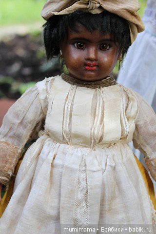 Антикварные куклы мулаточки, малышка Denamur и SH 1009