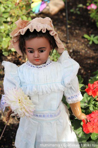 Антикварные куклы мулаточки, малышка Denamur и SH 1009 (фото 6)