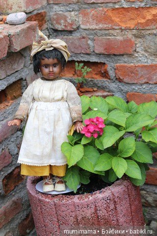 Антикварные куклы мулаточки, малышка Denamur и SH 1009