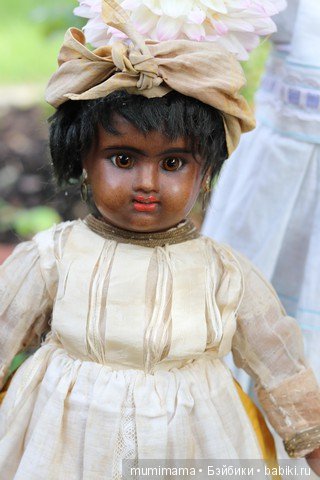 Антикварные куклы мулаточки, малышка Denamur и SH 1009