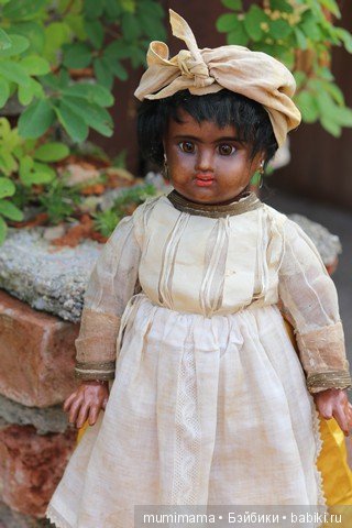 Антикварные куклы мулаточки, малышка Denamur и SH 1009