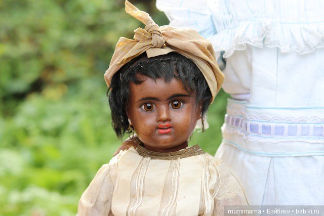 Антикварные куклы мулаточки, малышка Denamur и SH 1009