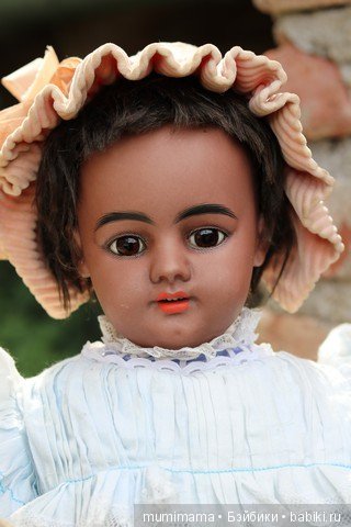 Антикварные куклы мулаточки, малышка Denamur и SH 1009