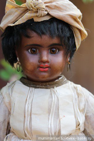 Антикварные куклы мулаточки, малышка Denamur и SH 1009