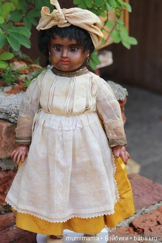 Антикварные куклы мулаточки, малышка Denamur и SH 1009