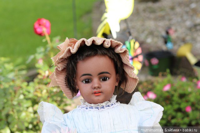 Антикварные куклы мулаточки, малышка Denamur и SH 1009 (фото 7)