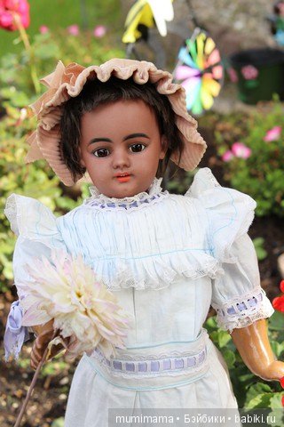 Антикварные куклы мулаточки, малышка Denamur и SH 1009 (фото 10)