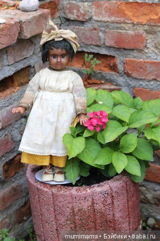 Антикварные куклы мулаточки, малышка Denamur и SH 1009