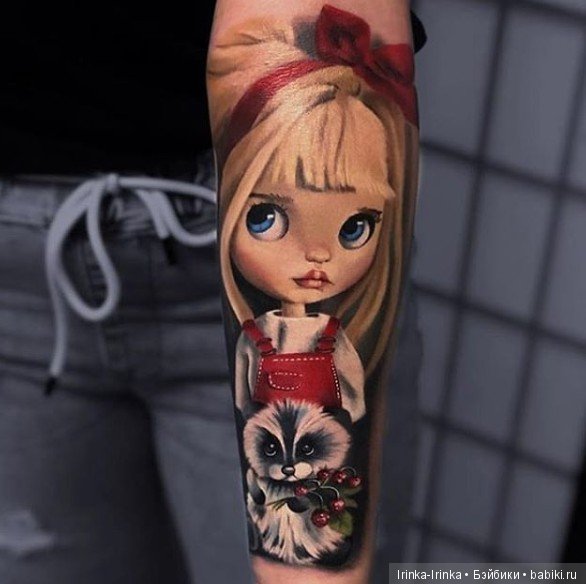 Тату для поклонников Blythe
