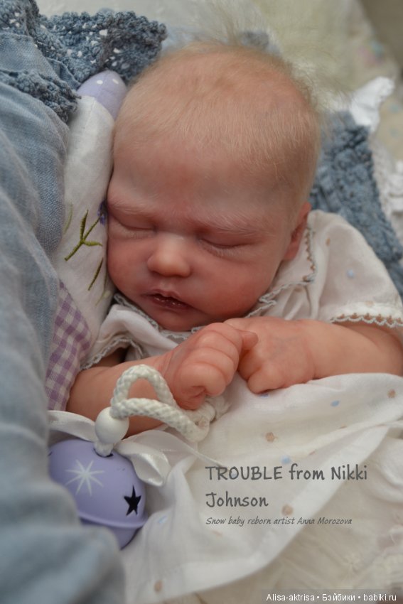 Снежный малыш от Никки Джонстон. Кукла - реборн Анны Морозовой (фото 10)