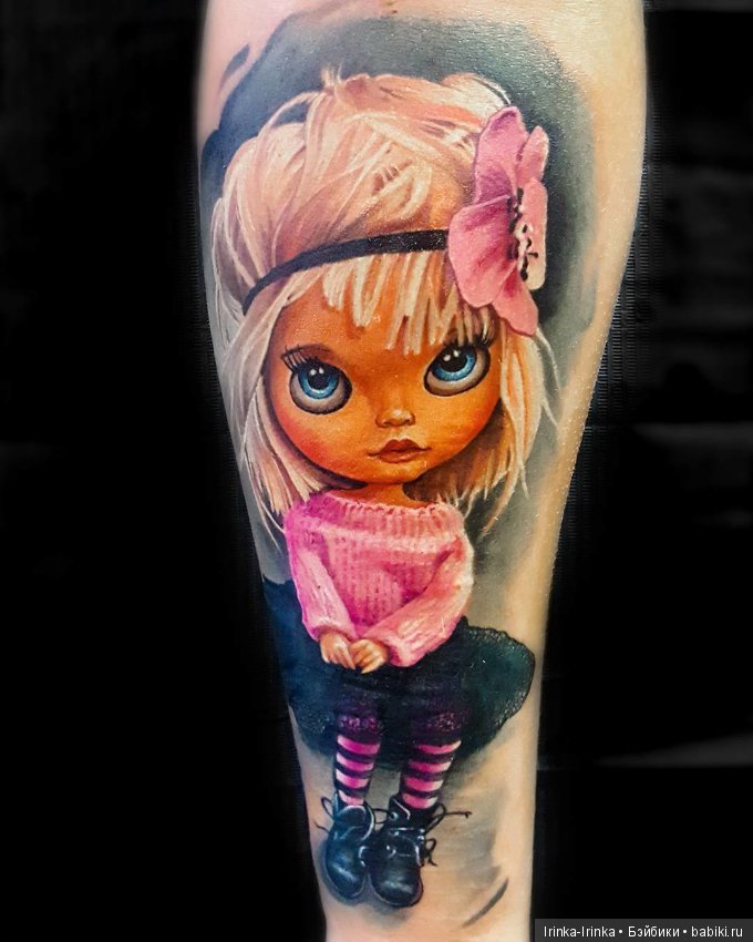 Тату для поклонников Blythe