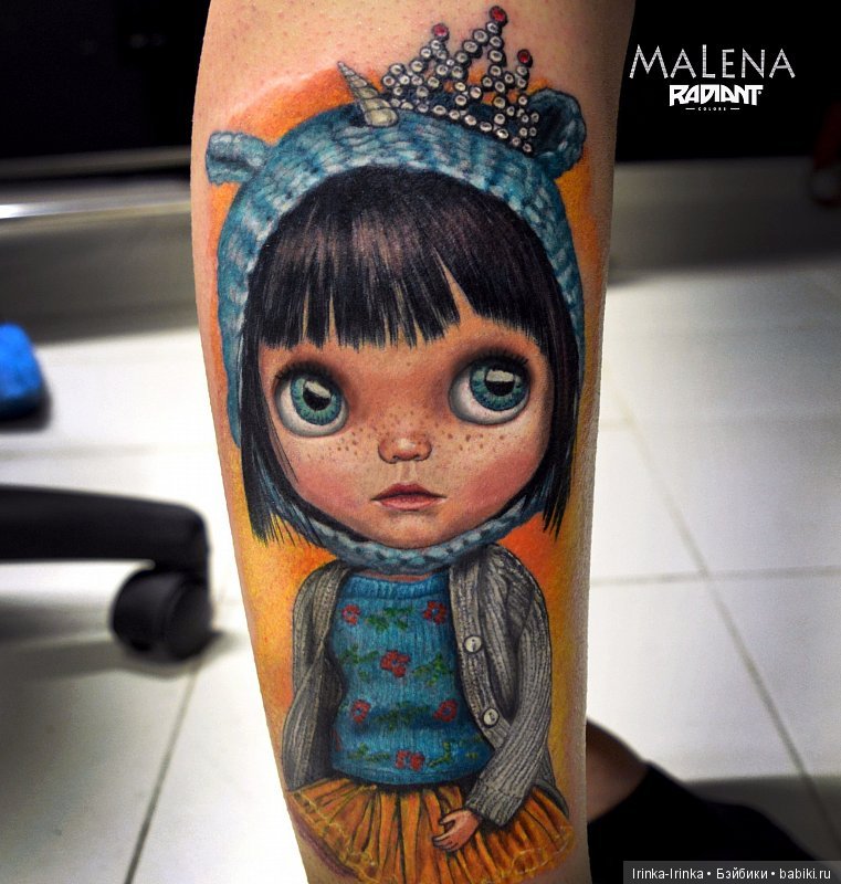 Тату для поклонников Blythe