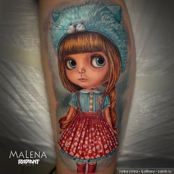 Тату для поклонников Blythe