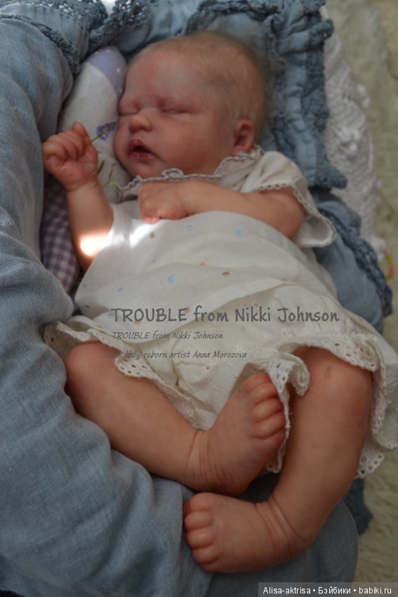 Снежный малыш от Никки Джонстон. Кукла - реборн Анны Морозовой (фото 6)
