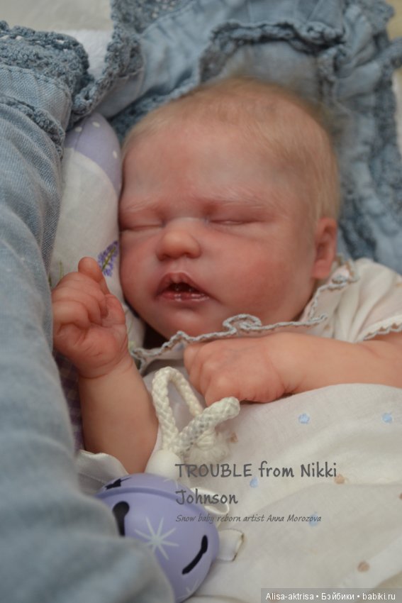 Снежный малыш от Никки Джонстон. Кукла - реборн Анны Морозовой (фото 7)