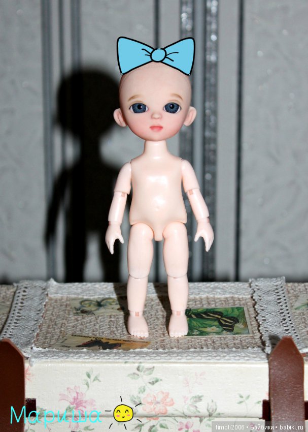 Маленький ангелочек из китайской шарнирной куклы (фото 3)