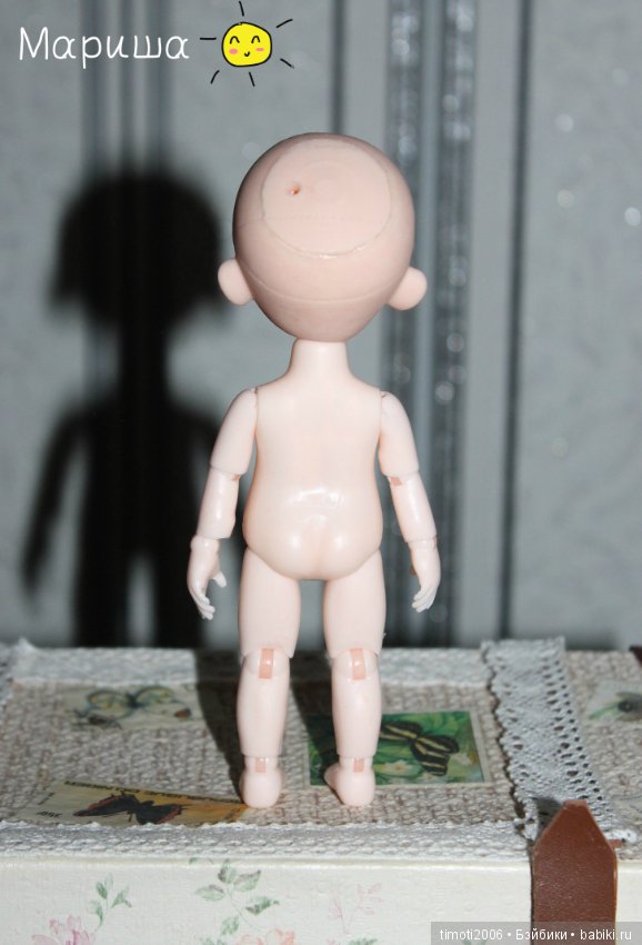 Маленький ангелочек из китайской шарнирной куклы (фото 8)