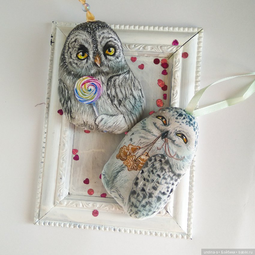 Текстильные игрушки — Текстильные игрушки и примитивы: кофейные (фото 3)