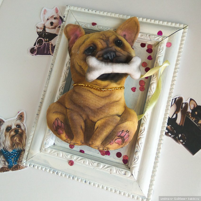 Текстильные игрушки — Текстильные игрушки и примитивы: кофейные (фото 5)