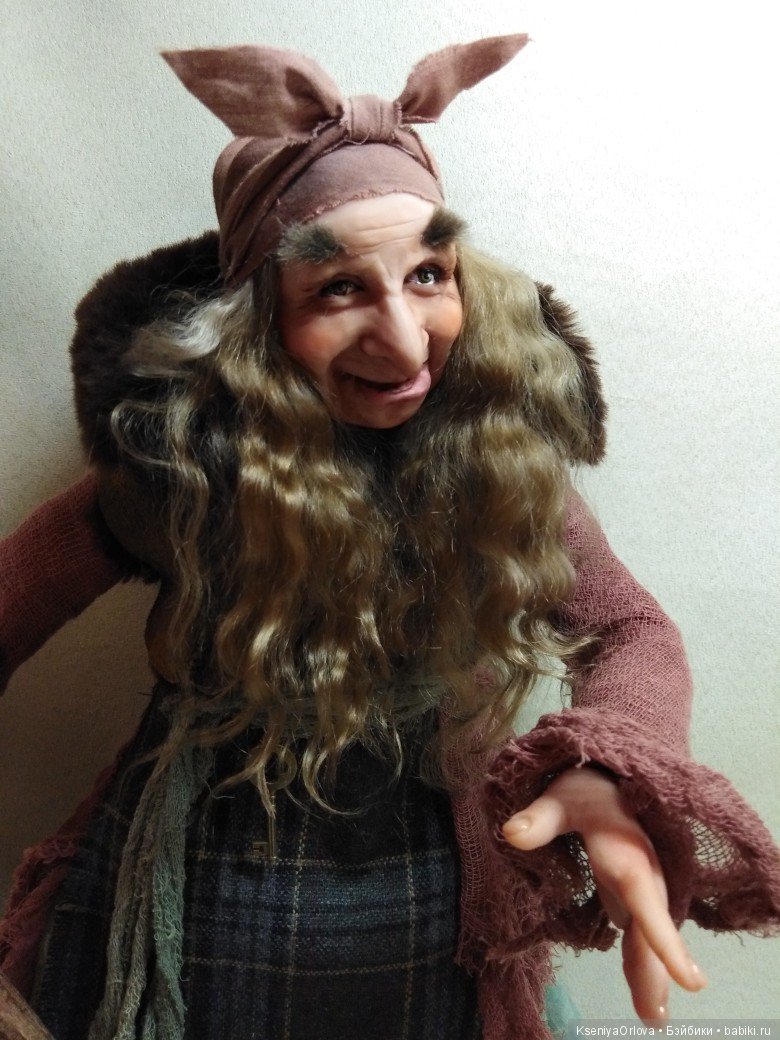 Кукла Баба-Яга — Лепка авторских кукол: полимерная глина (фото 6)