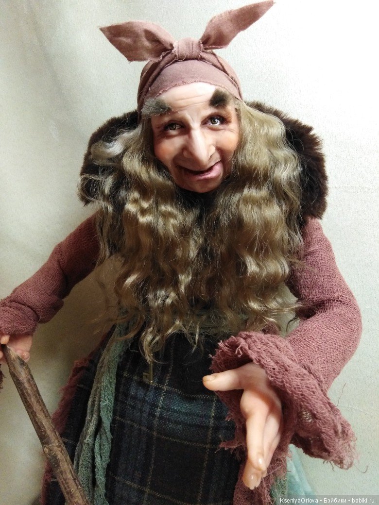 Кукла Баба-Яга — Лепка авторских кукол: полимерная глина (фото 3)