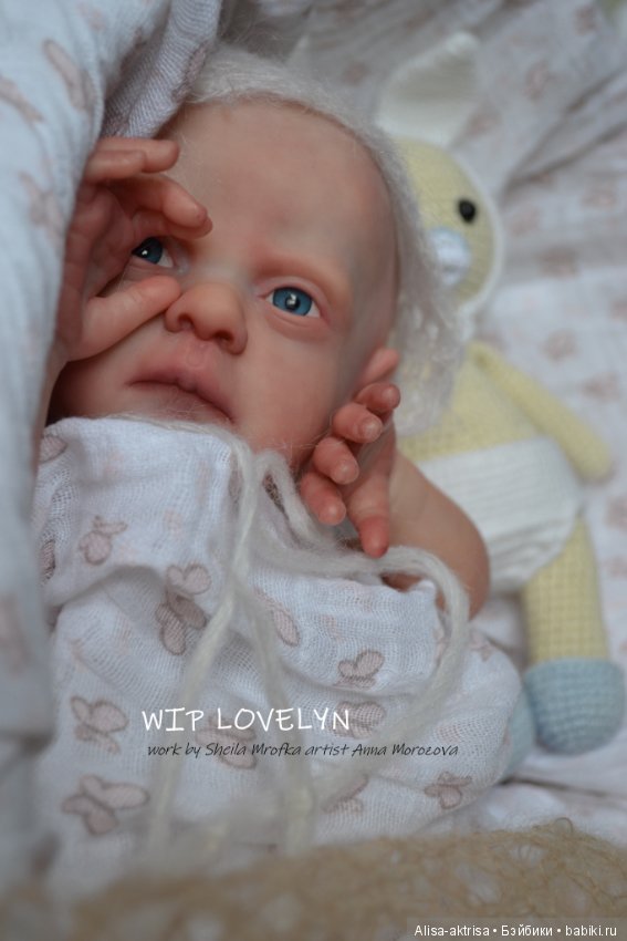Ловелин от Шейлы Мрофка в процессе рождения. Кукла реборн Анны Морозовой