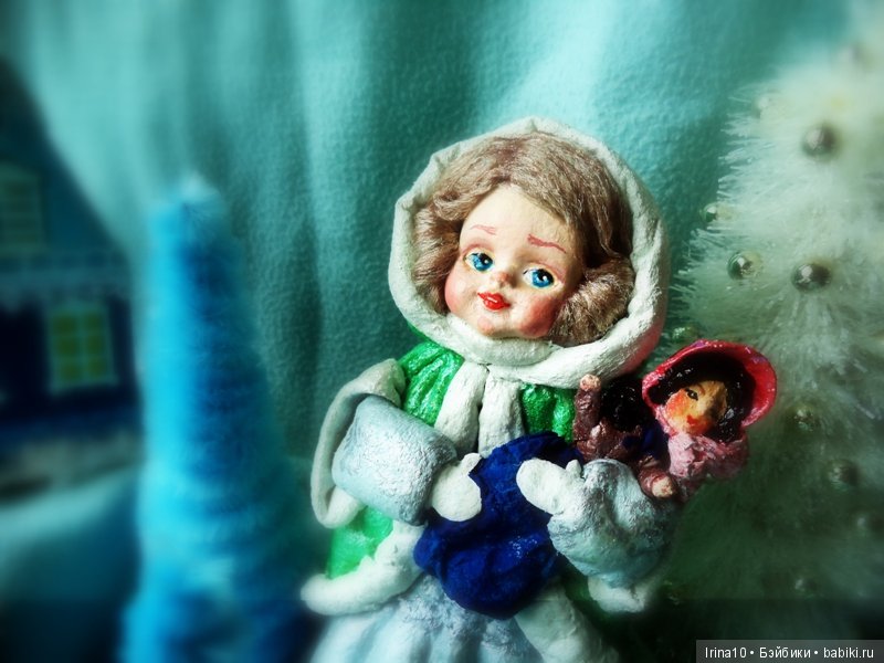 Ватные елочные игрушки - Детки не нашего времени (фото 8)