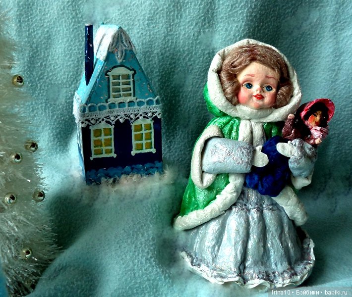 Ватные елочные игрушки - Детки не нашего времени (фото 7)