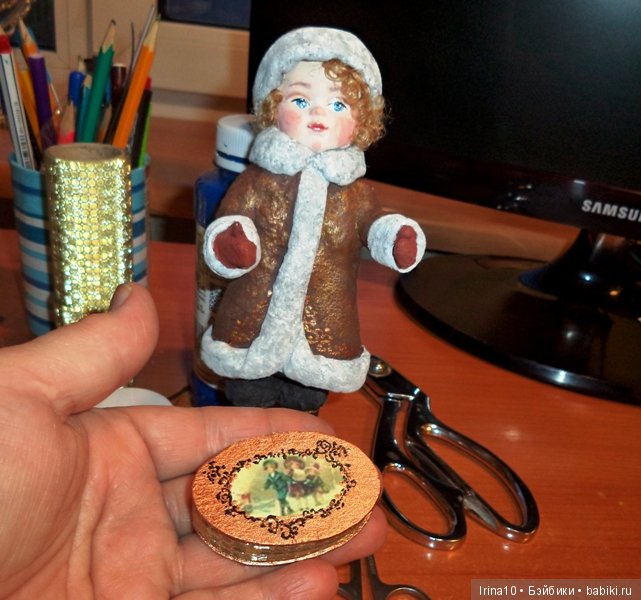 Ватные елочные игрушки - Детки не нашего времени