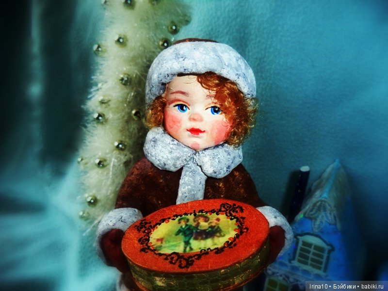 Ватные елочные игрушки - Детки не нашего времени (фото 6)