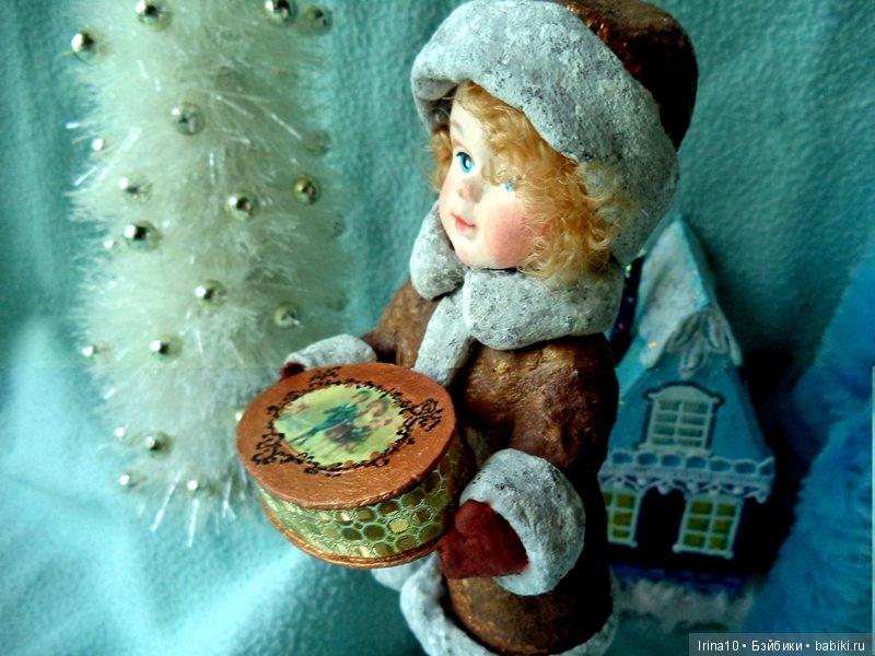 Ватные елочные игрушки - Детки не нашего времени (фото 4)