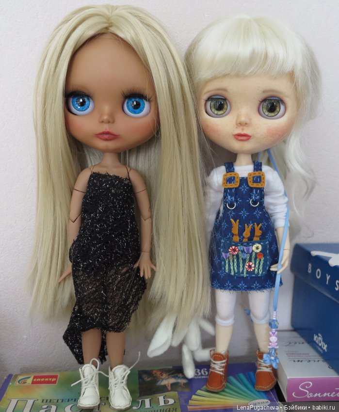 Две мои первые "птички" кастомные Блайз Беляночка и Розочка (фото 9)