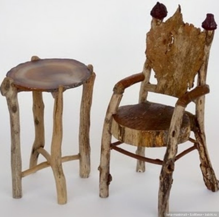 Кукольная мебель, из палочек, веточек и прочего