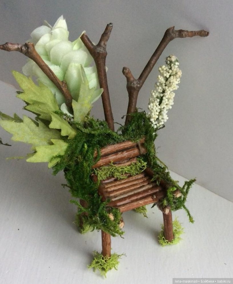 Кукольная мебель, из палочек, веточек и прочего