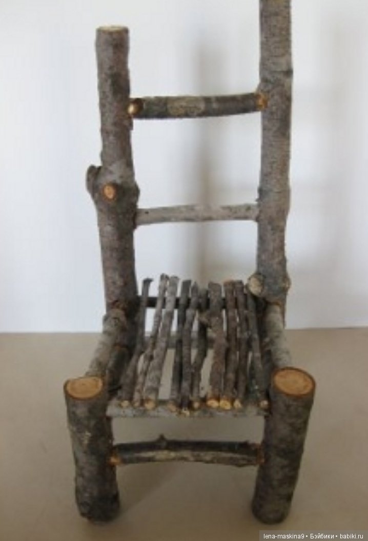 Кукольная мебель, из палочек, веточек и прочего (фото 5)