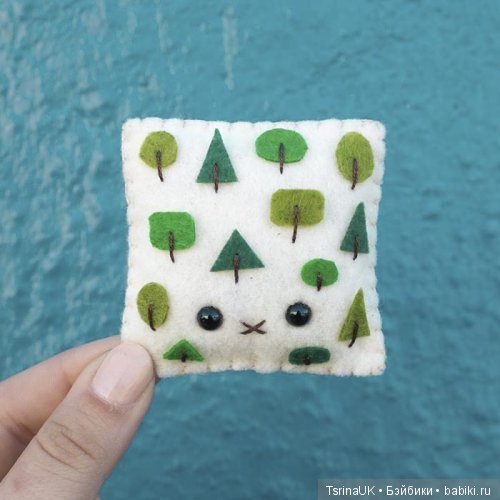 Зверьки из войлочных подушечек от Бекки Марграф (фото 3)