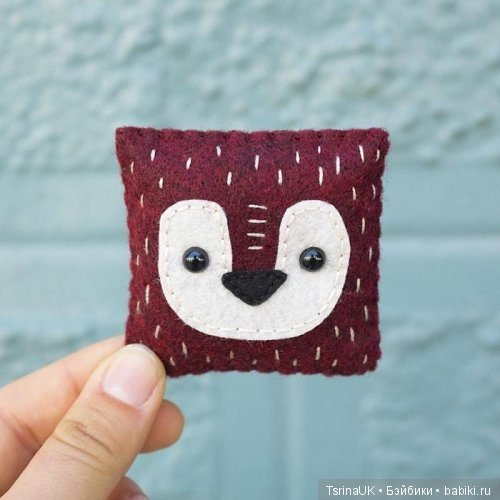 Зверьки из войлочных подушечек от Бекки Марграф (фото 10)