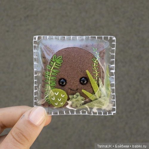 Зверьки из войлочных подушечек от Бекки Марграф