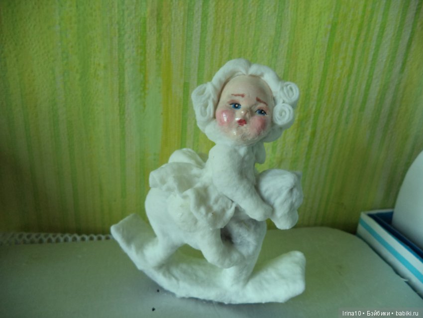 Новые ватные игрушки — Ватные игрушки на елку: ретро (фото 4)