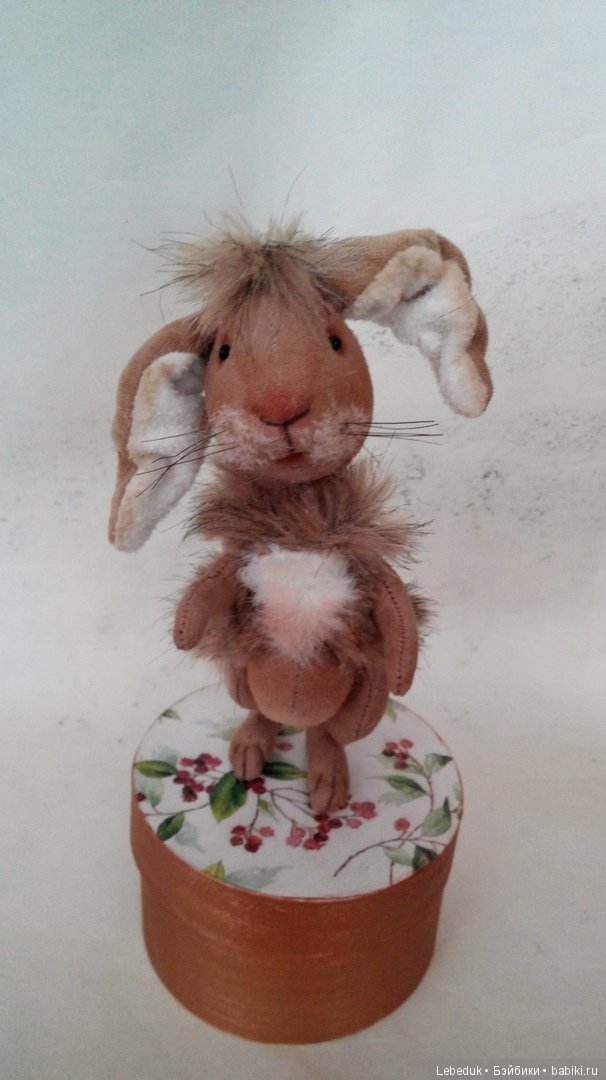 Зайчик-Обаяшка. Текстильные игрушки от Людмилы Лебедюк (фото 6)