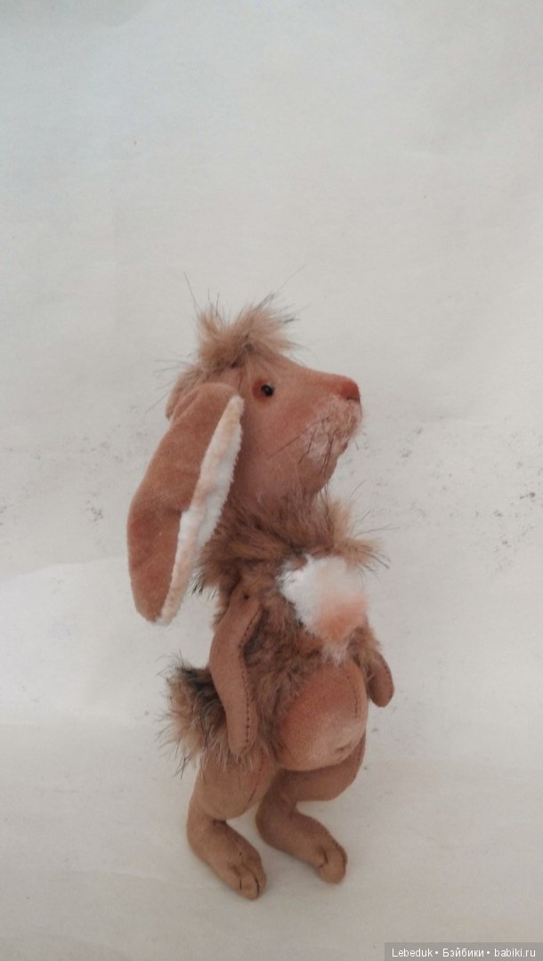 Зайчик-Обаяшка. Текстильные игрушки от Людмилы Лебедюк (фото 3)