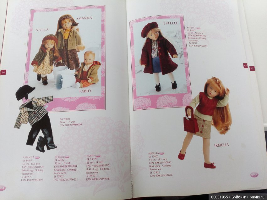 Каталог Gotz 2001 год — Куклы Gotz (Готц): Ханна