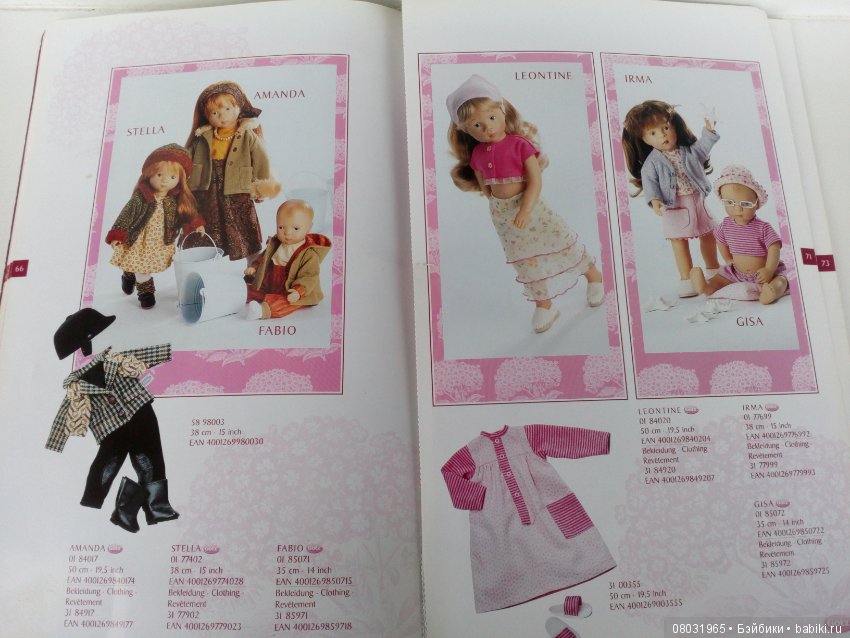 Каталог Gotz 2001 год — Куклы Gotz (Готц): Ханна