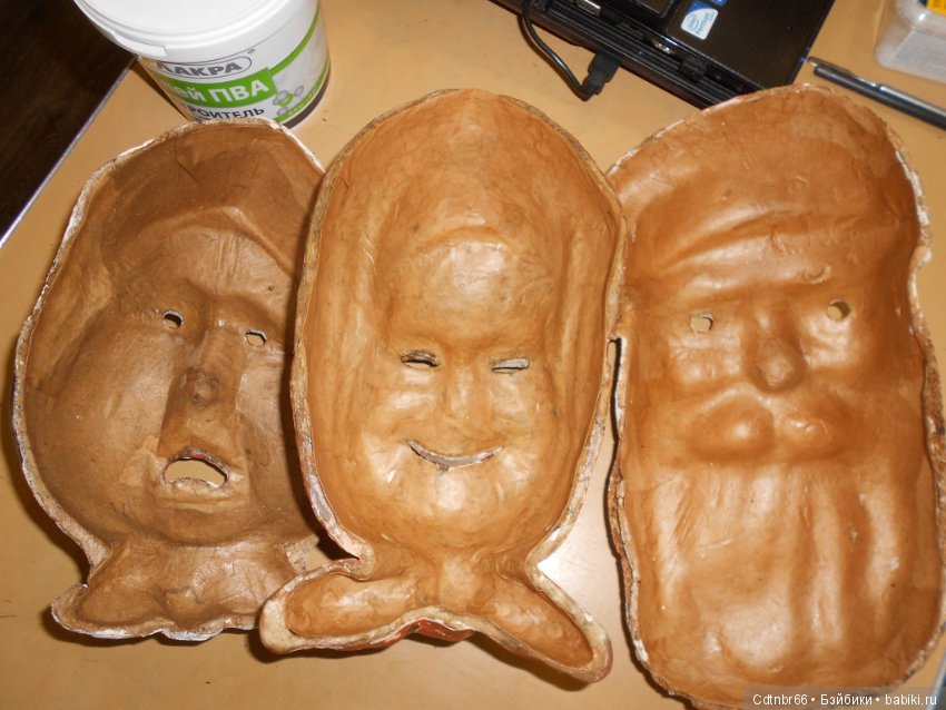 Часть 2. Старинные маски. МК от Светлой. Восстановление